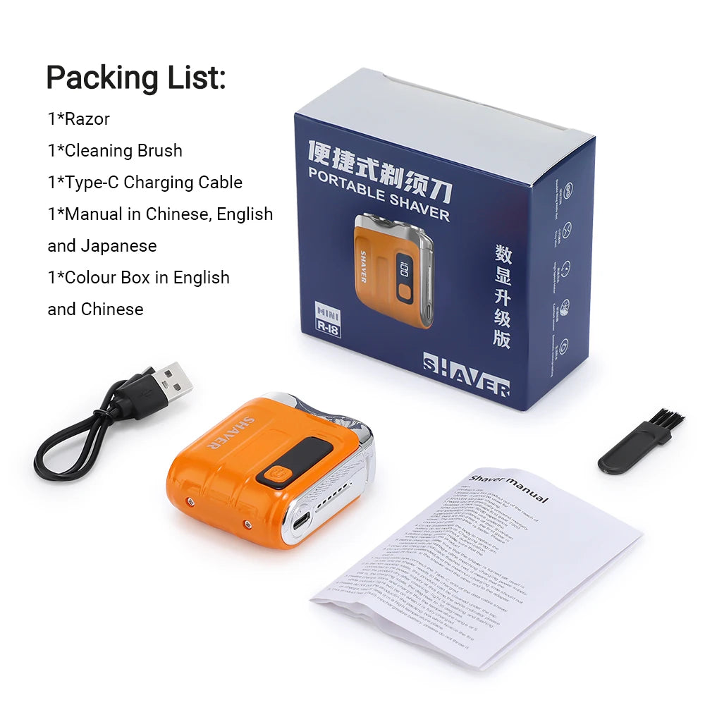 Mini Electric Shaver and Portable Grooming Razor for Daily Travel and Home Use - 18