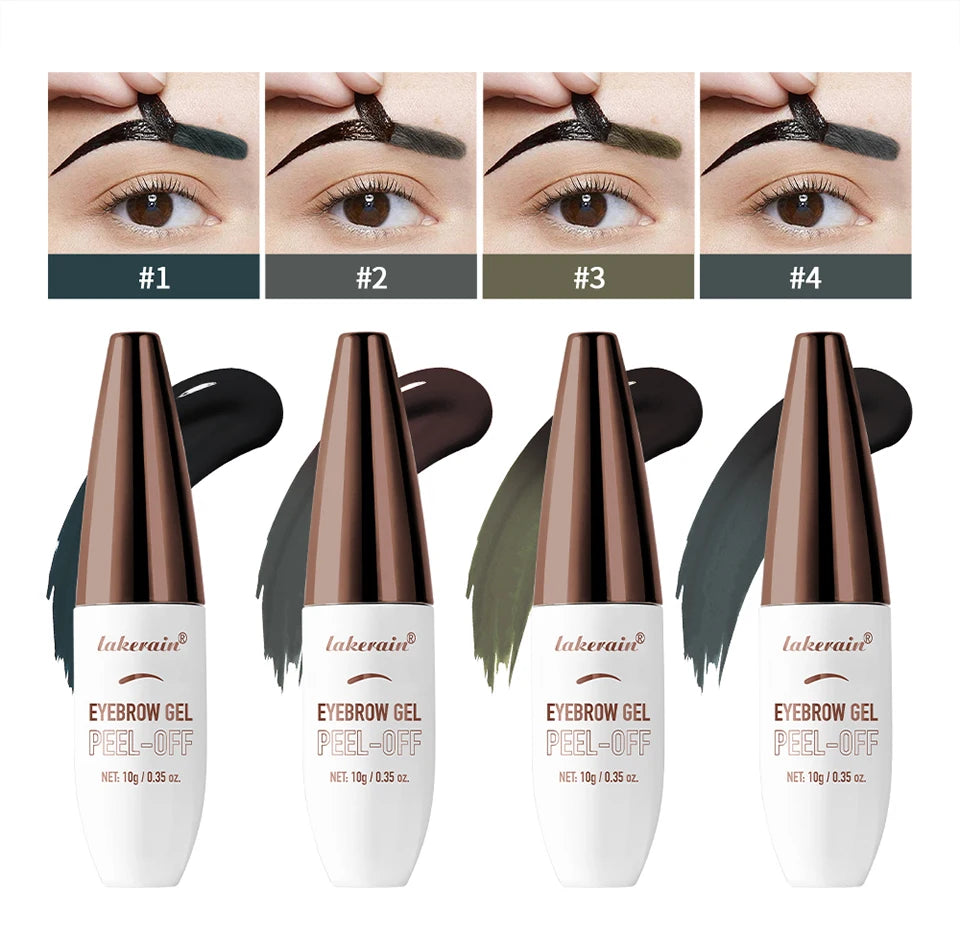 Peel Off Eyebrow Gel and Tint Cream for Long Lasting Natural Brow Definition