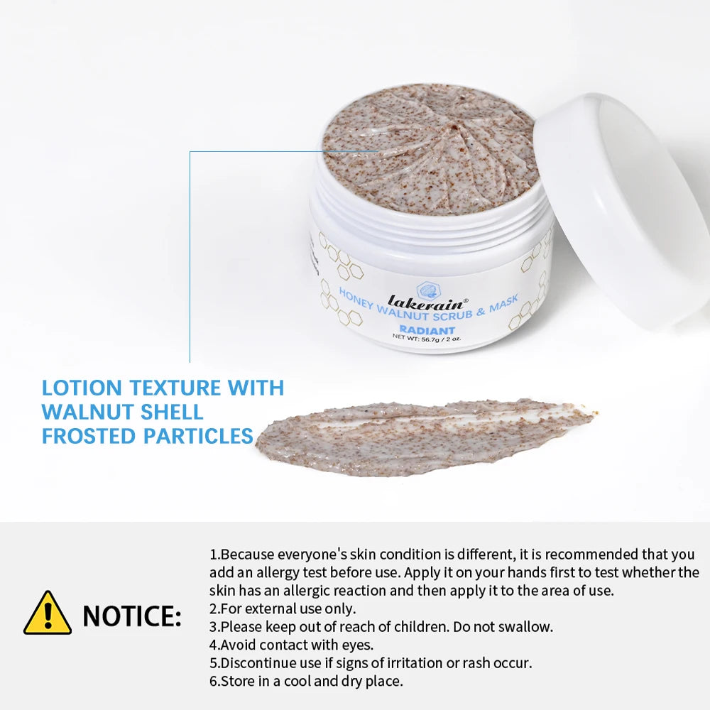 Honey Facial Scrub and Exfoliating Face Mask for Radiant Skin and Deep Cleansing - 6