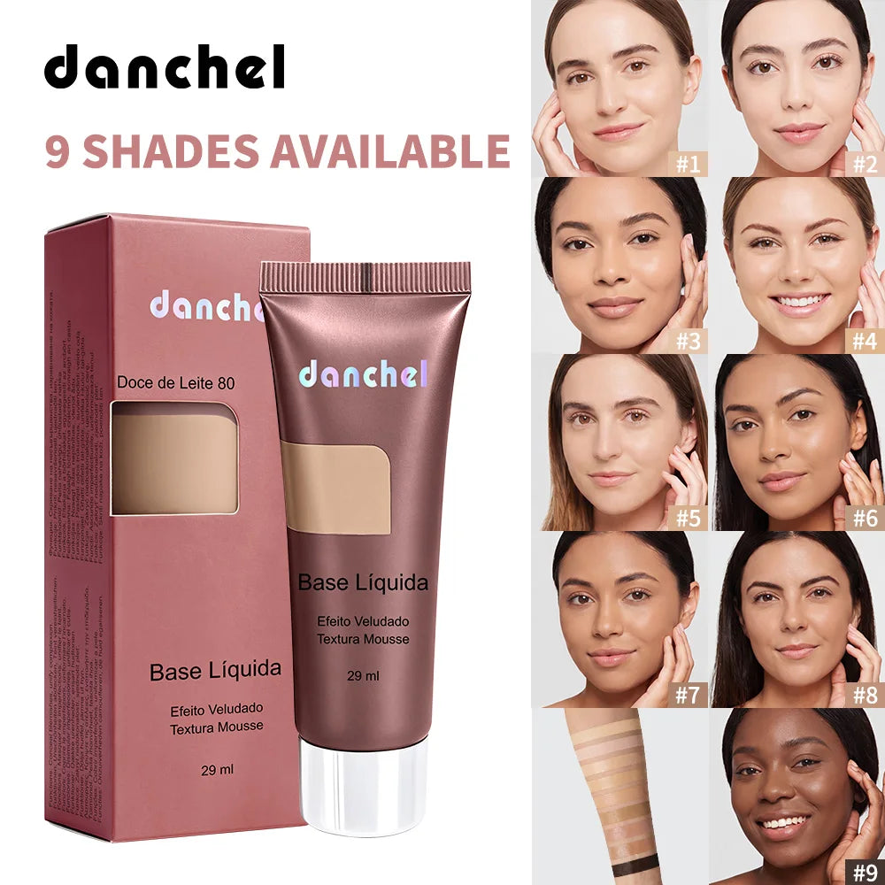 Liquid Foundation and Velvet Matte Makeup Base for Flawless Daily Face Coverage - 1