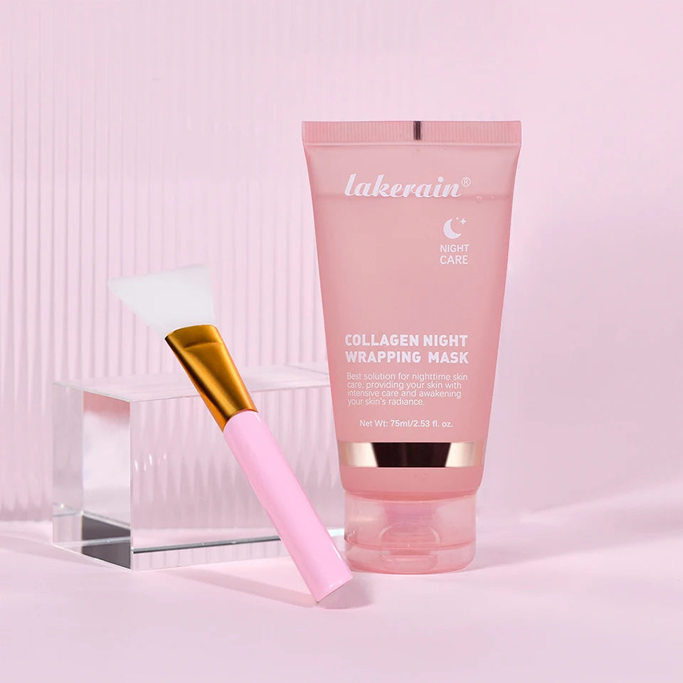 Collagen Night Wrapping Mask and Peel Off Facial Treatment for Overnight Repair