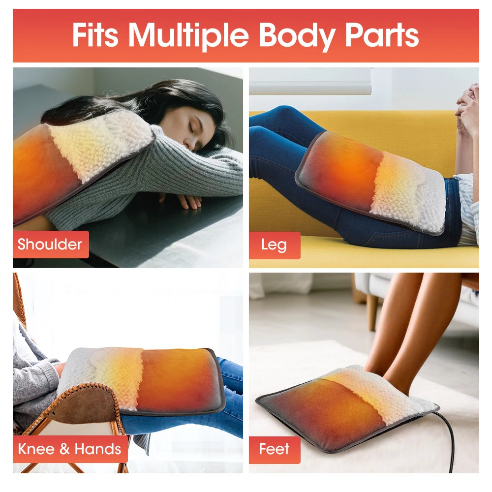 Electric Foot Warmer and Heated Cushion Mat for Office and Home During Winter