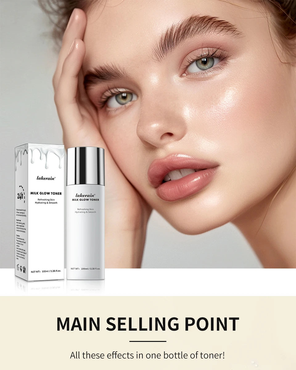 Milk Glow Toner and Hydrating Face Essence for Daily Skin Brightening Routine - 8