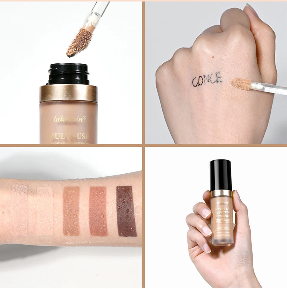 Multi Use Sculpting Concealer and Face Contour Cream for Flawless Makeup - 14
