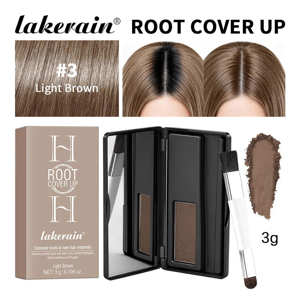 Hair Root Cover Up Powder and Hairline Shadow Makeup for Gray Hair Coverage