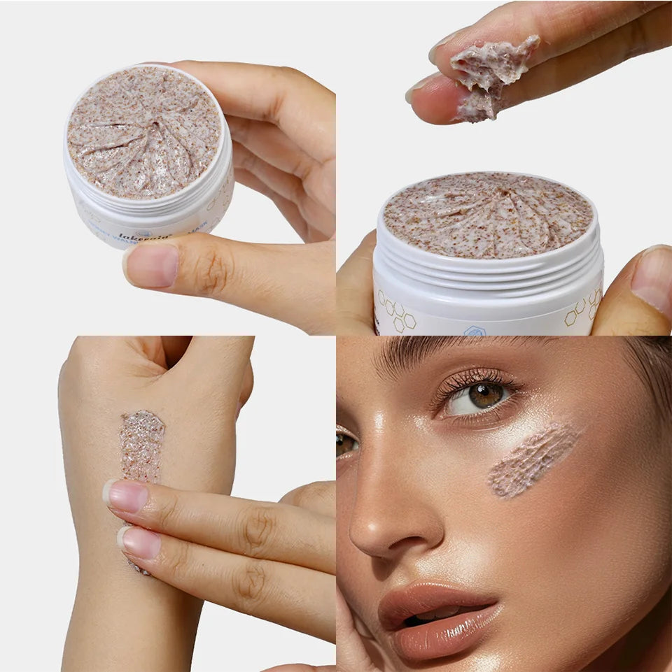 Honey Facial Scrub and Exfoliating Face Mask for Radiant Skin and Deep Cleansing - 17