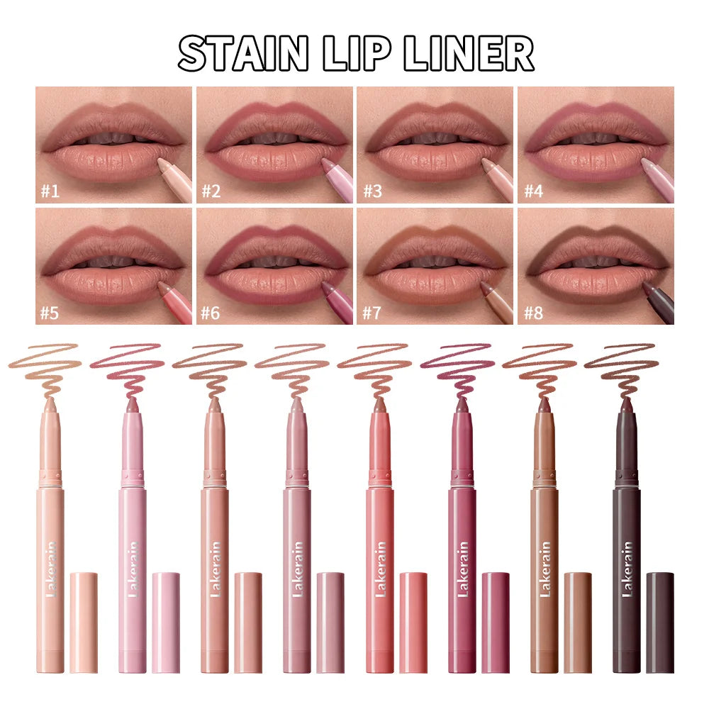 Stain Lip Liner and Matte Contour Pen for long lasting everyday lip shaping