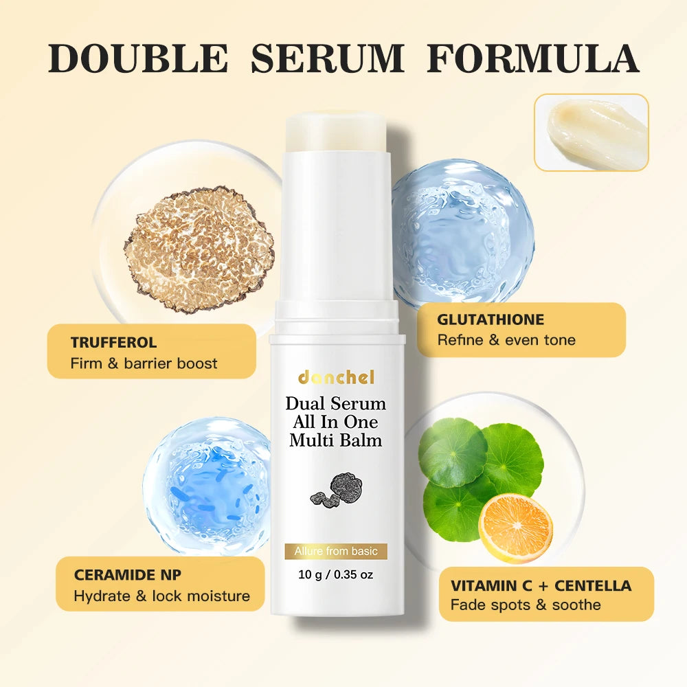 Multi Balm Stick and Moisturizing Serum for Instant Dry Skin Relief