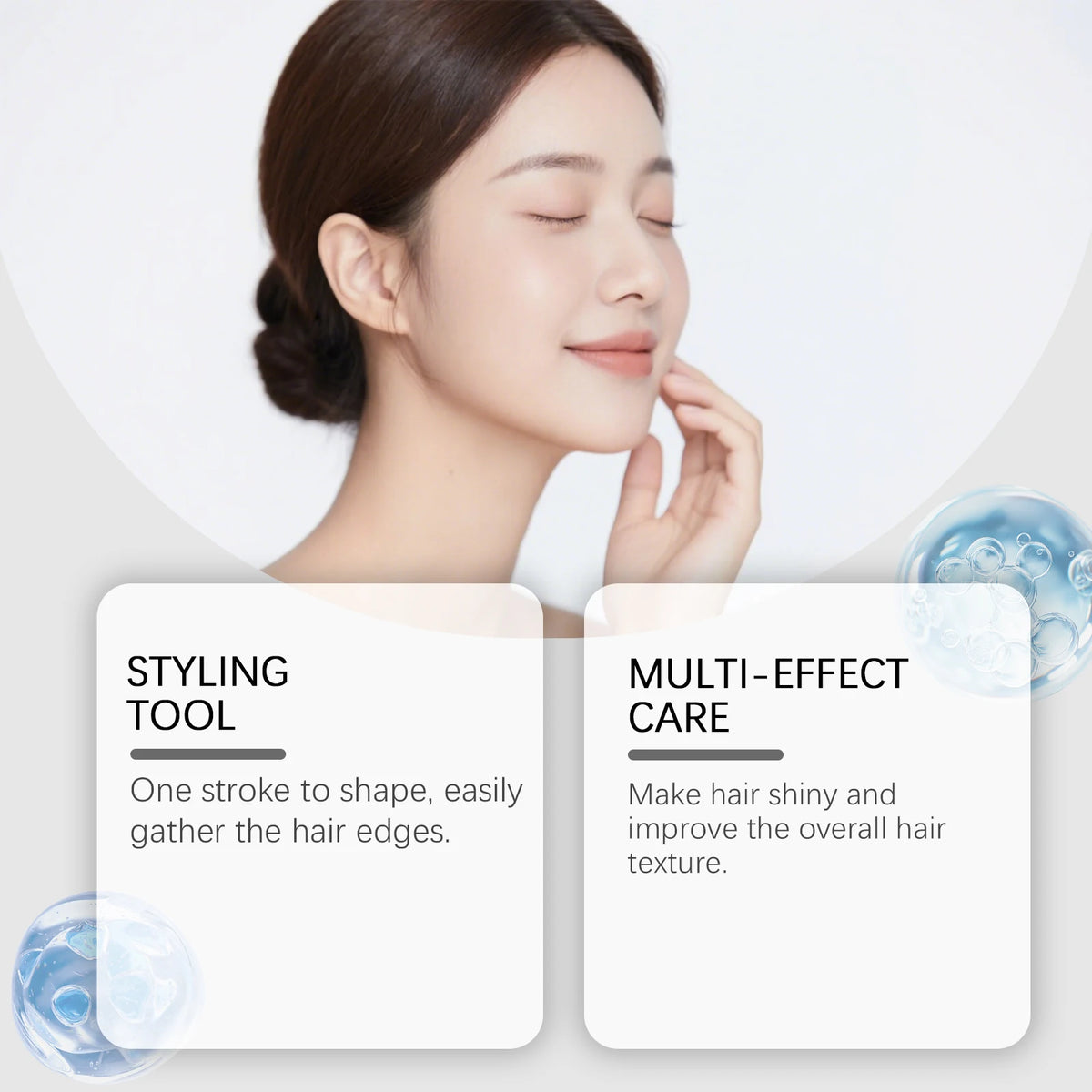 Hair Finishing Stick and Flyaway Tamer for sleek styles and daily hair grooming