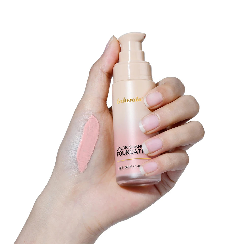 Color Changing Foundation and Liquid Face Concealer for Daily Natural Glowing Makeup