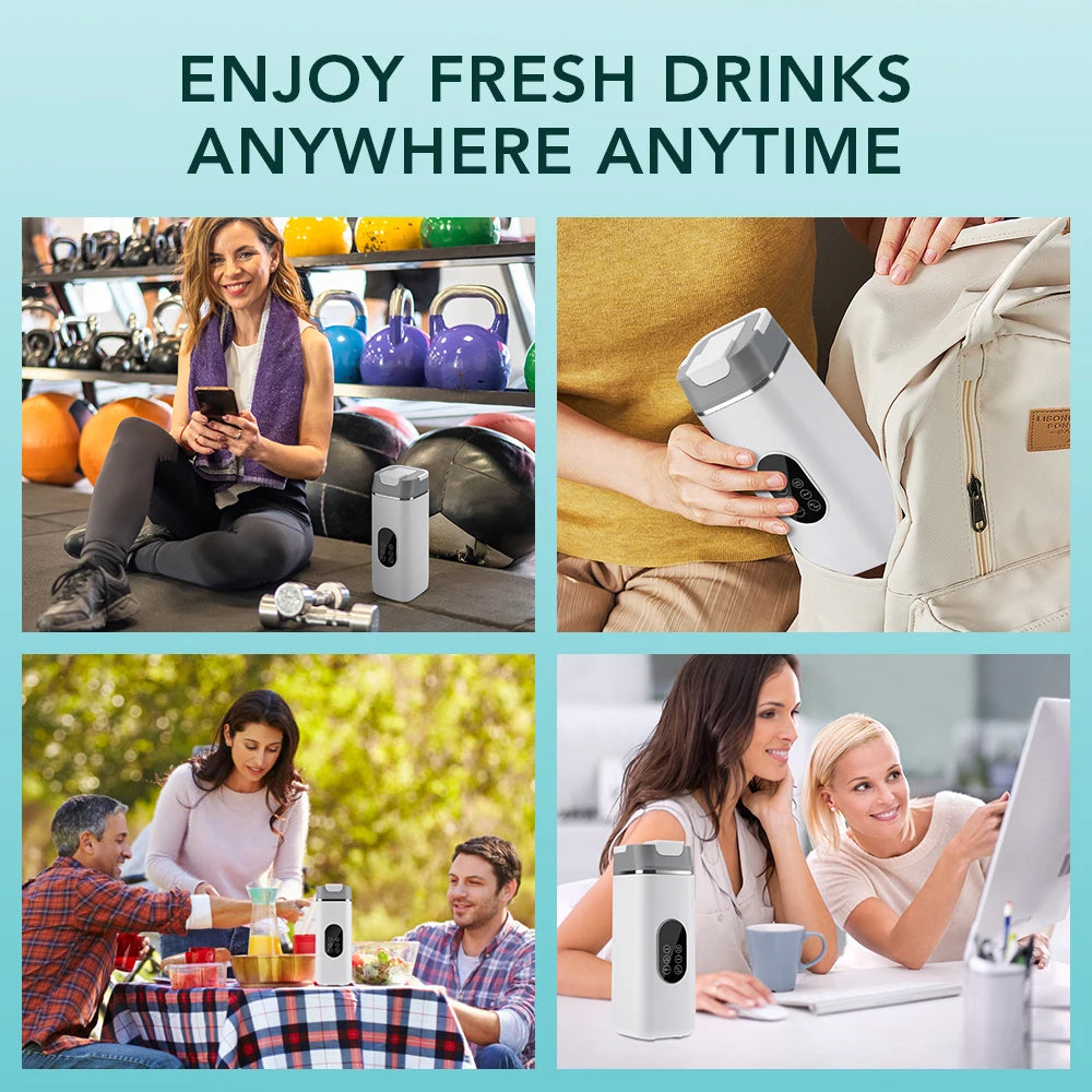 Portable Juicing Cup and Personal Blender for Healthy Drinks on the Go - 10