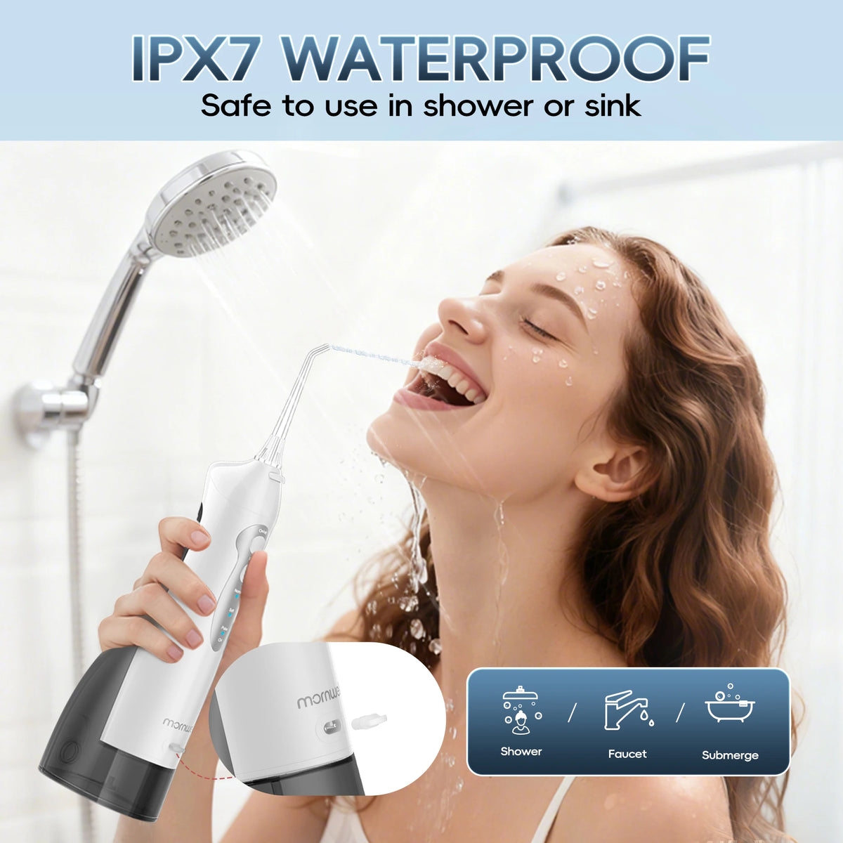 Water Flosser and Electric Toothbrush Set for Deep Dental Care at Home Travel