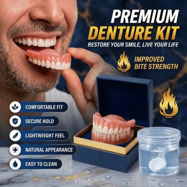 Silicone Dentures and Cosmetic False Teeth for Temporary Tooth Loss and Smile Restoration