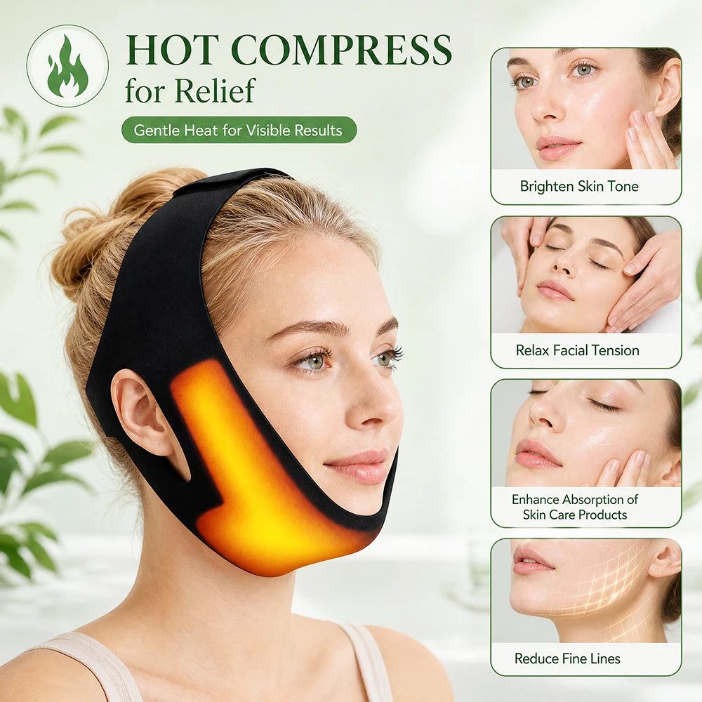 Face Ice Pack and V Line Lifting Bandage for Postoperative Care and Daily Beauty - 9