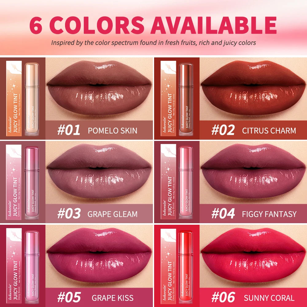 Mirror Lip Glow Tint and Juicy Lip Gloss for Long Lasting Hydration and Shine