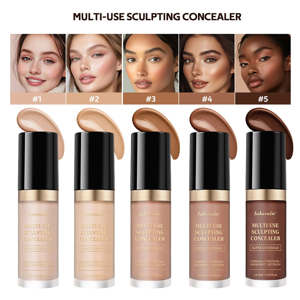 Multi Use Sculpting Concealer and Face Contour Cream for Flawless Makeup - 8