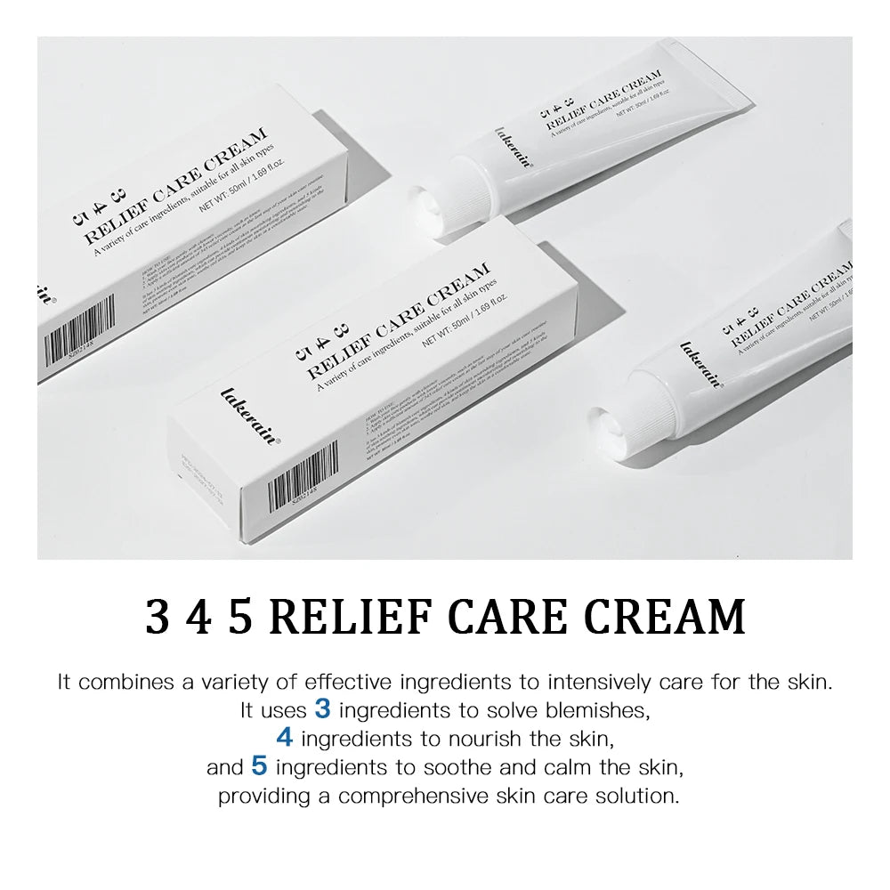 345 Relief Cream and Moisturizing Face Lotion for Daily Skincare Routine
