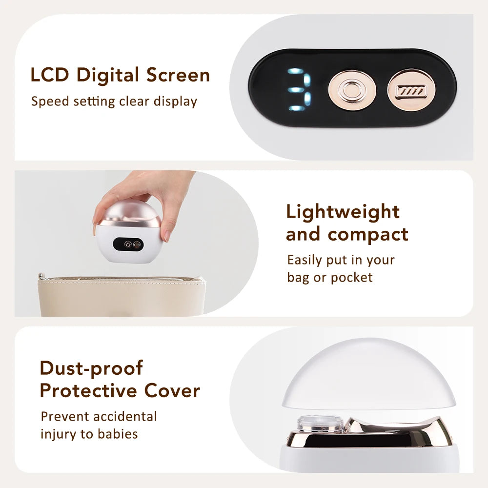 Electric Nail Clipper and Automatic Nail Trimmer for Home Use and Travel Care