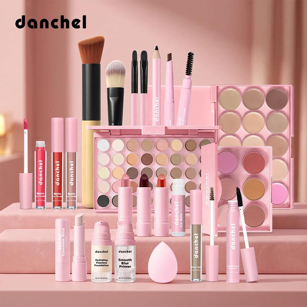 Full Face Makeup Set and Cosmetic Beauty Kit for Beginners and Daily Use