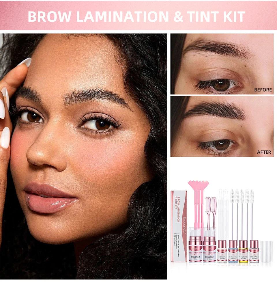 Brow Lamination and Eyebrow Tinting Kit for Professional Salon Results at Home