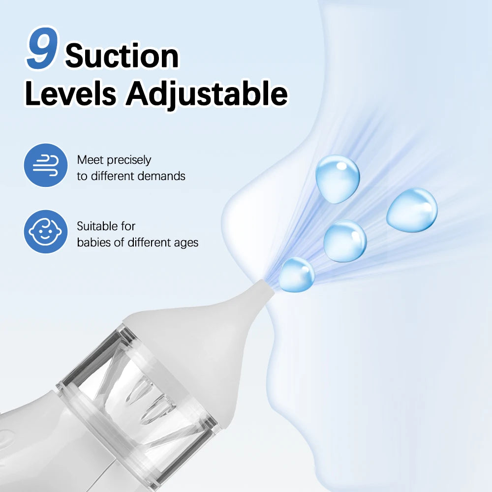 Electric Baby Nasal Aspirator and Nose Sucker for Congested Newborns