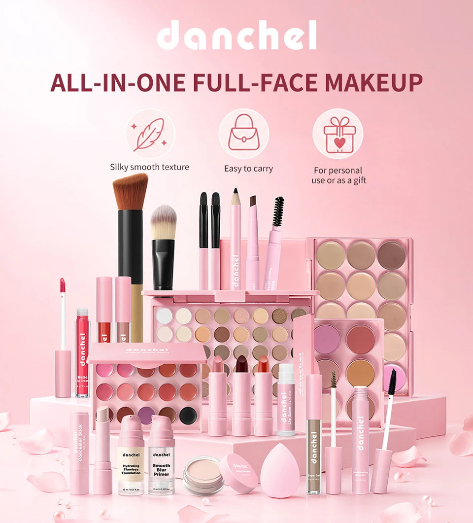 All in One Makeup Kit and Complete Beauty Set for Beginners and Travel Enthusiasts - 7