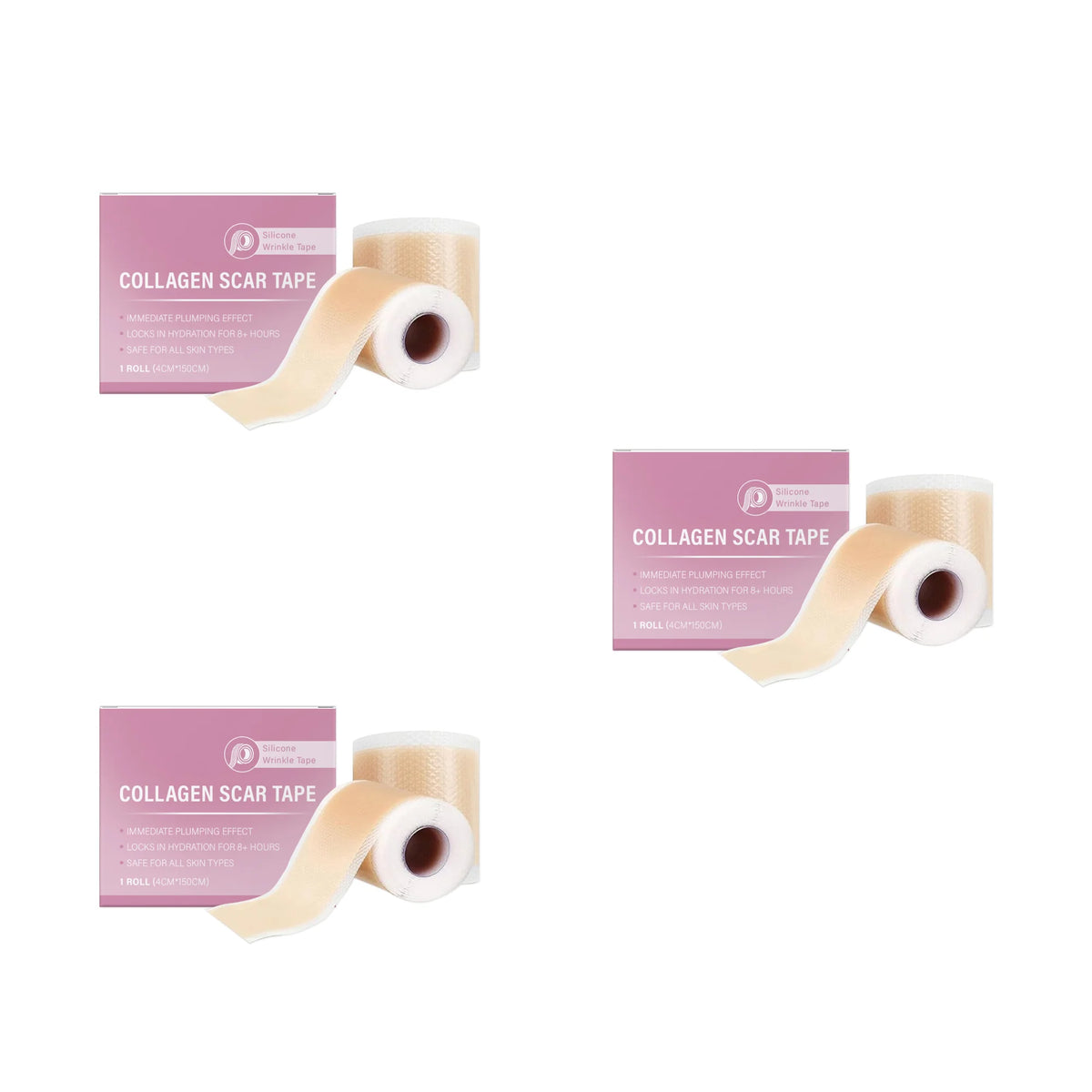 Silicone Collagen Scar Tape and Wrinkle Patch for Smoother Skin and Better Texture