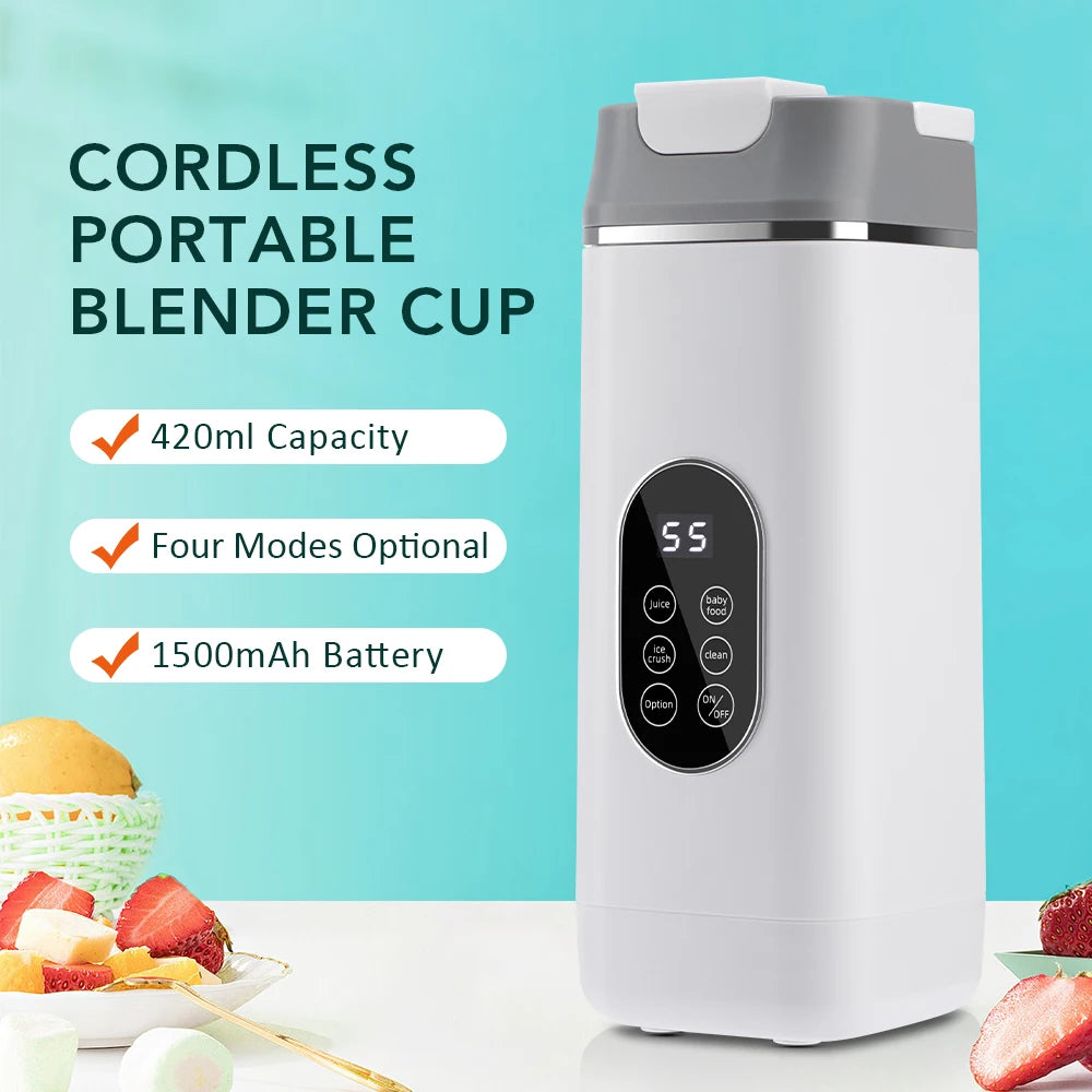 Portable Juicing Cup and Personal Blender for Healthy Drinks on the Go - 7