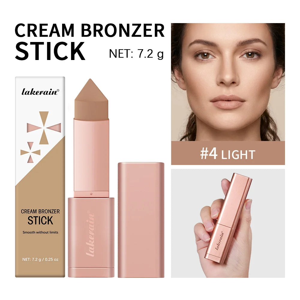 Cream Bronzing Stick and Contour Shaping Makeup for a Natural Sun Kissed Glow - 25