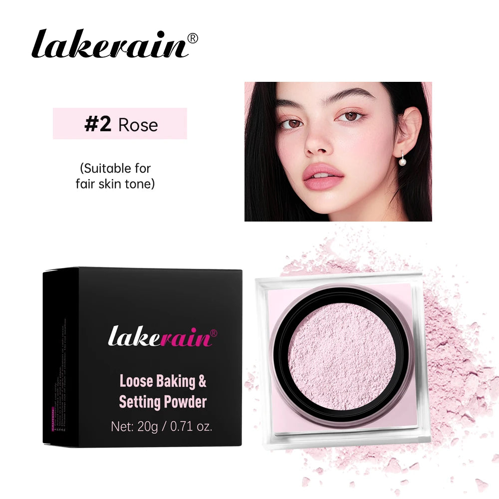 Loose Setting Powder and Finishing Makeup Translucent Powder for Flawless Skin