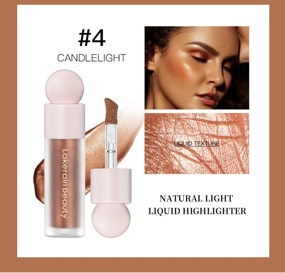 Liquid Highlighter and Shimmer Makeup Luminizer for Radiant Glow and Beauty