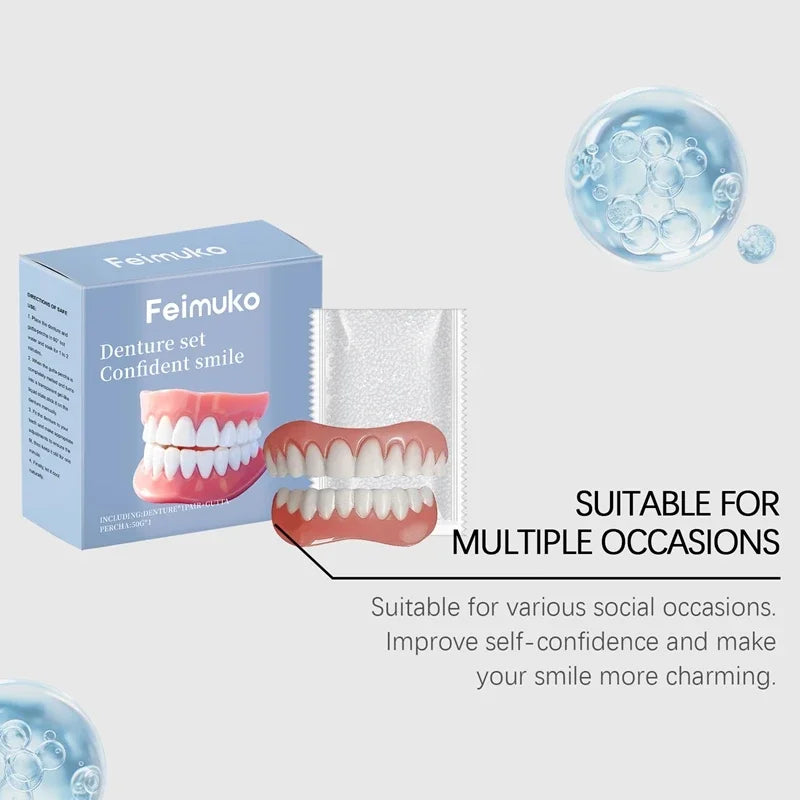 Temporary Dentures and Cosmetic Fake Teeth for Instant Smile Confidence Care - 12