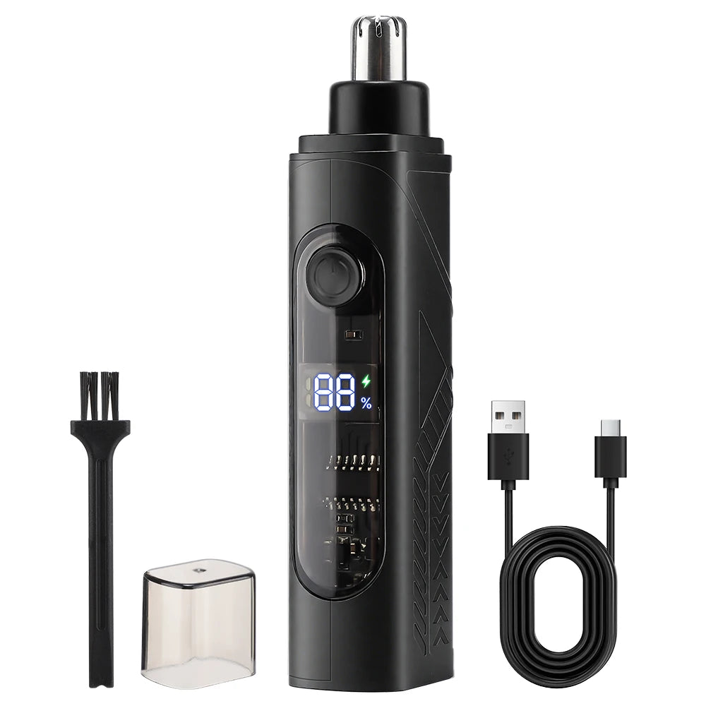 Electric Nose Hair Trimmer and Ear Grooming Tool for Painless Daily Care