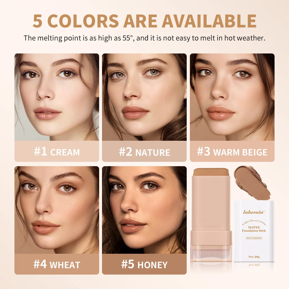 Matte Foundation Stick and Cream Concealer for a Flawless Daily Makeup Look