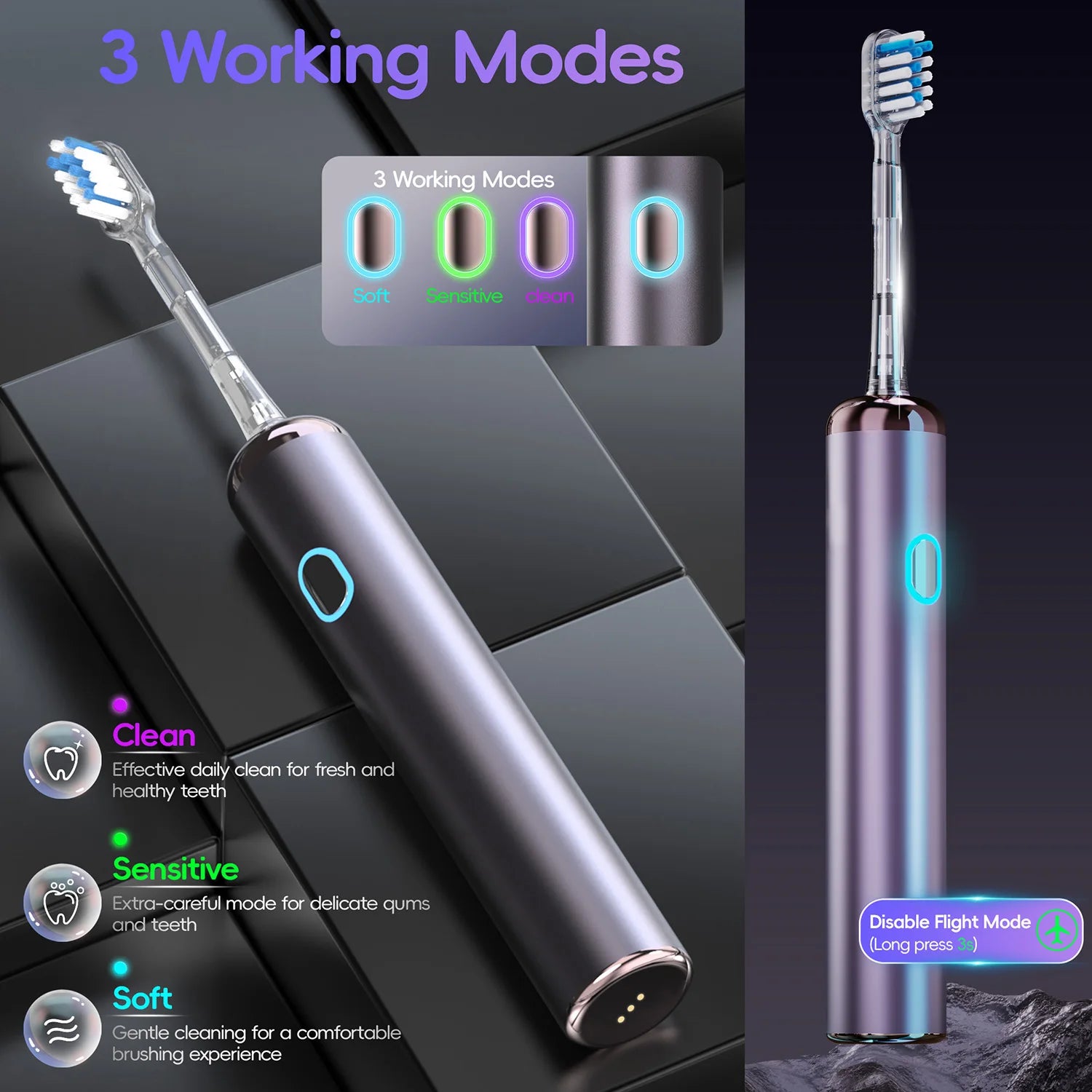 Water Flosser and Electric Toothbrush for Professional Daily Oral Hygiene - 5