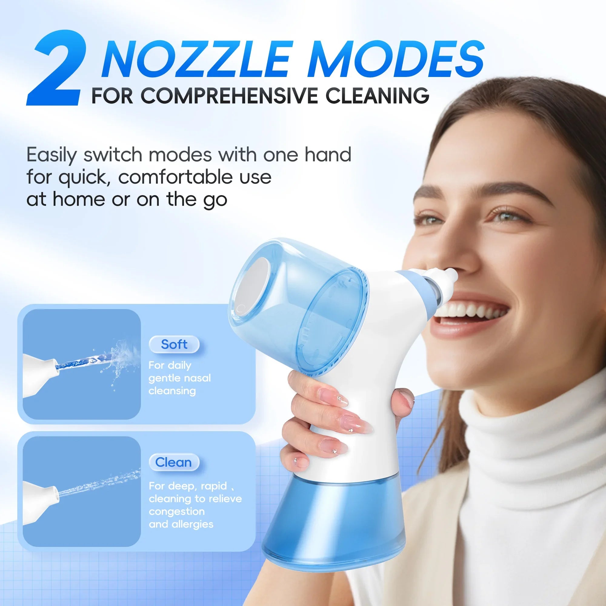 Nasal Irrigator and Sinus Rinse Machine for Daily Congestion Relief and Clear Breathing - 5