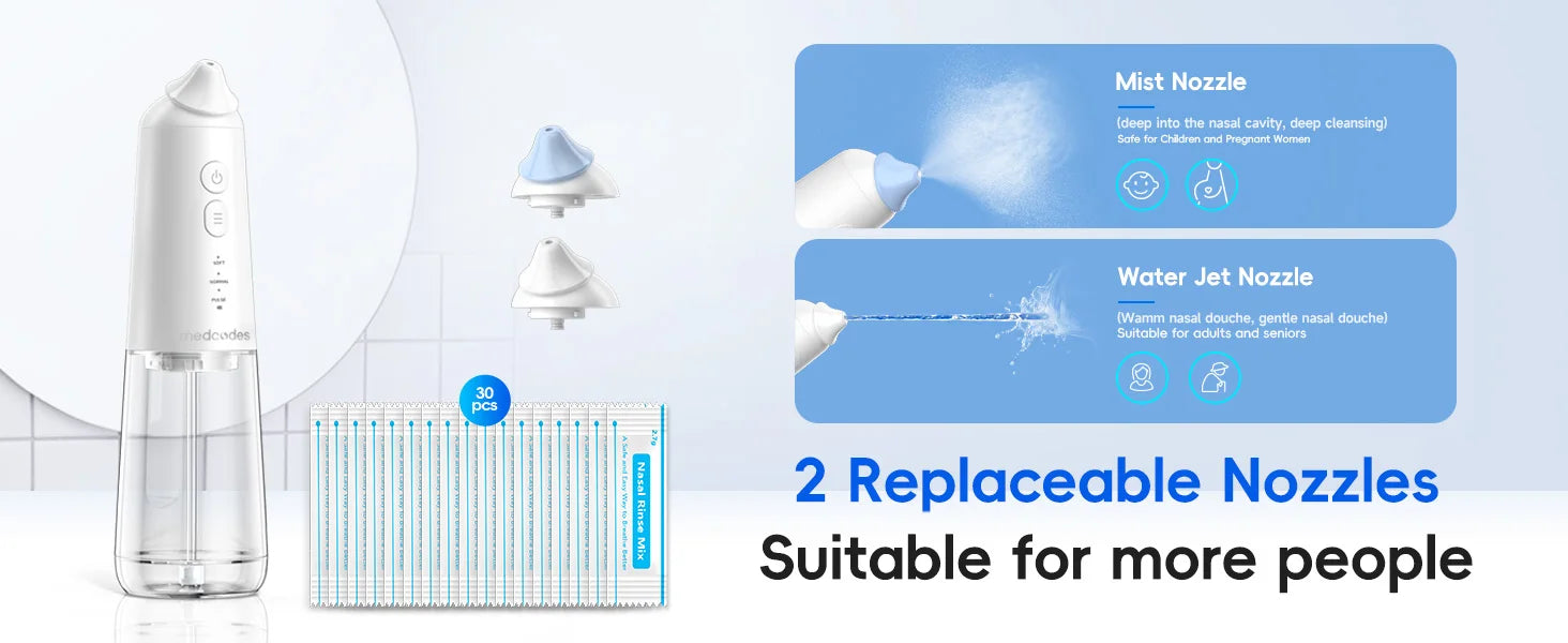 Electric Nasal Irrigator and Sinus Rinse Machine for Daily Allergy Relief at Home - 11
