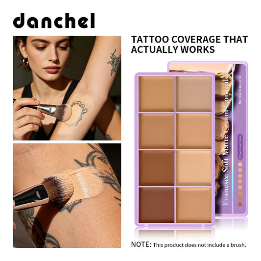 Cream Concealer Palette and Color Corrector Kit for Full Face Makeup Coverage