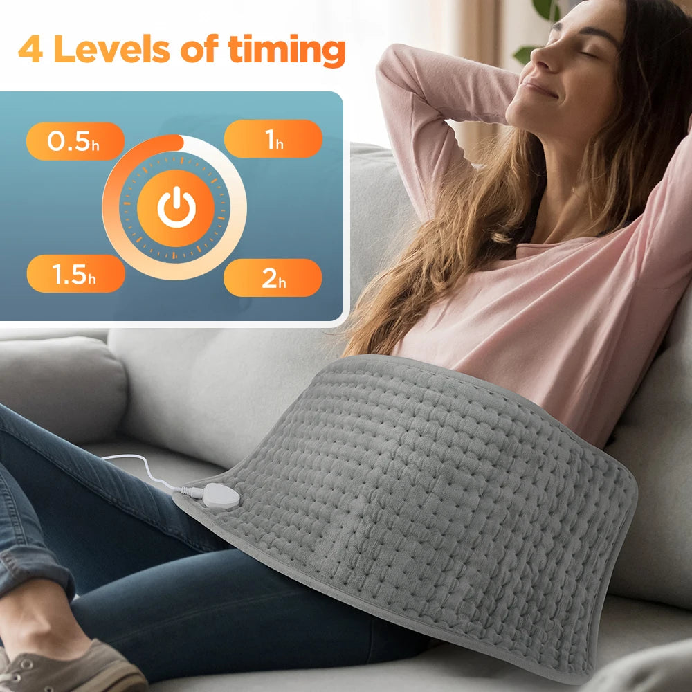 Electric Heating Pad and Thermal Warming Mat for Targeted Pain Relief at Home - 3