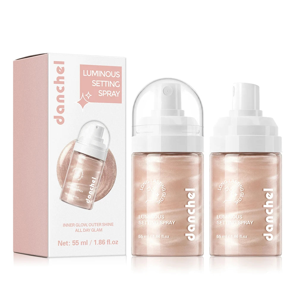 Luminous Setting Spray and Hydrating Makeup Mist for a Radiant Dewy Finish