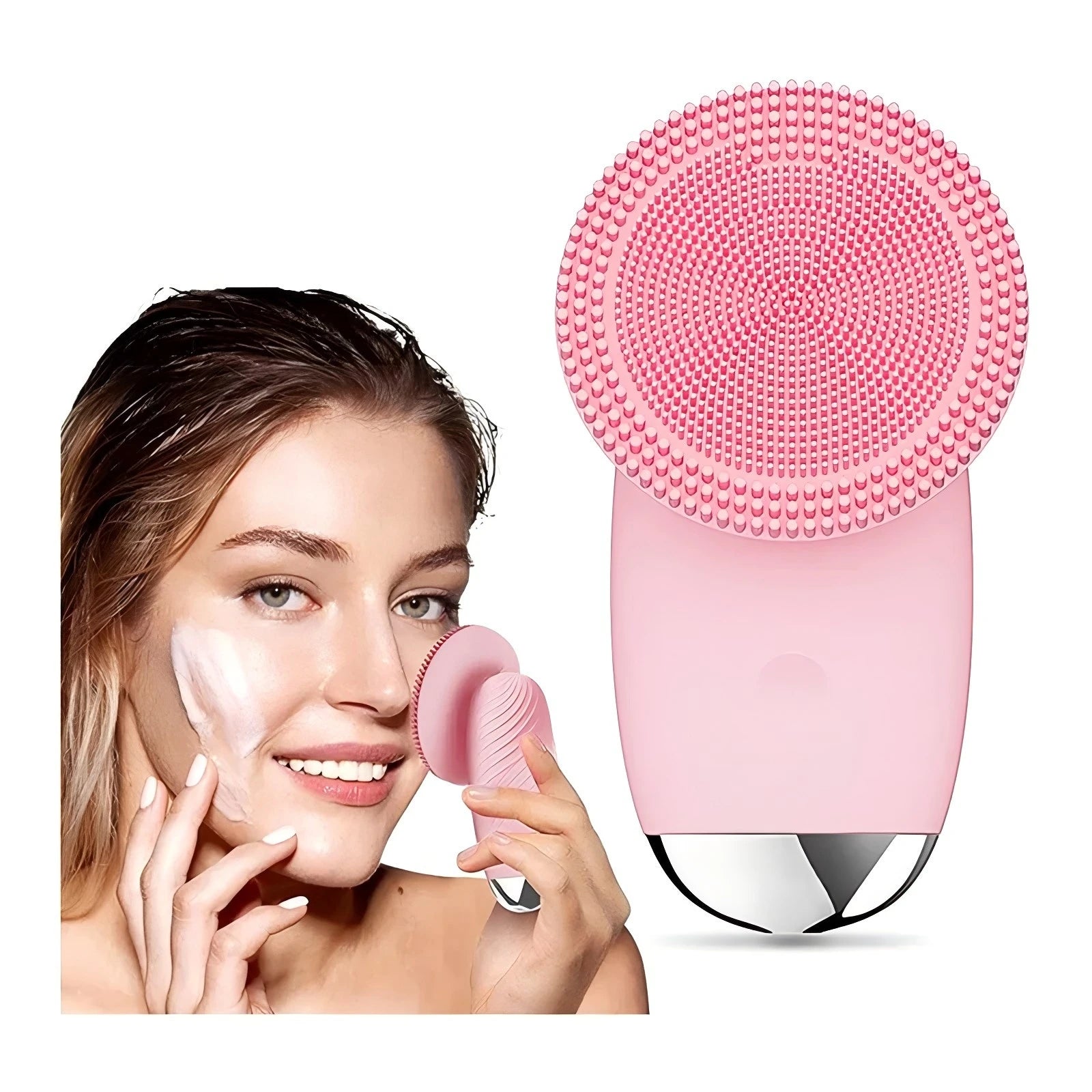 Silicone Face Cleansing Brush and Facial Scrubber for Daily Skin Pore Cleaning - 1