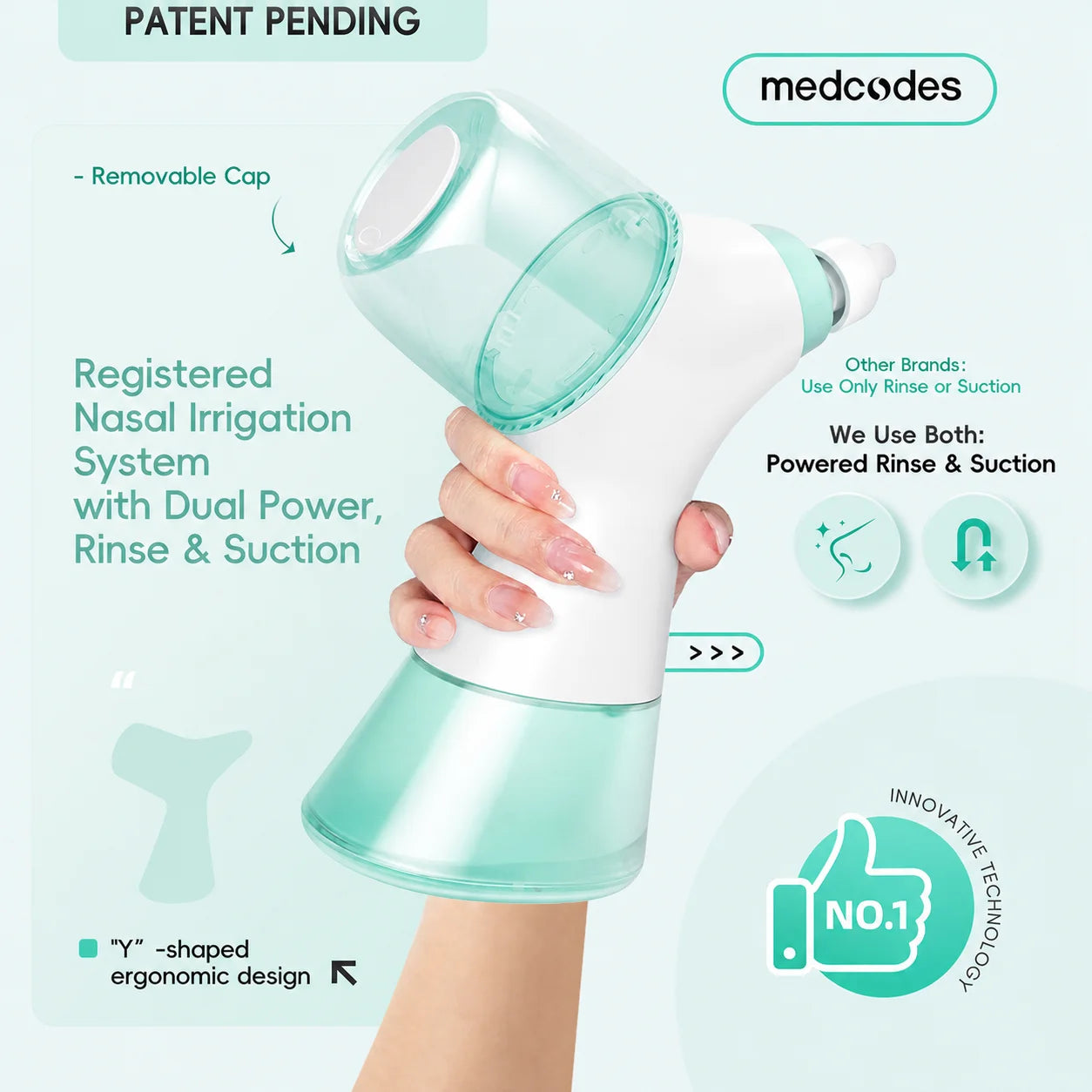Electric Nasal Irrigator and Sinus Rinse Machine for Daily Allergy Relief - 13