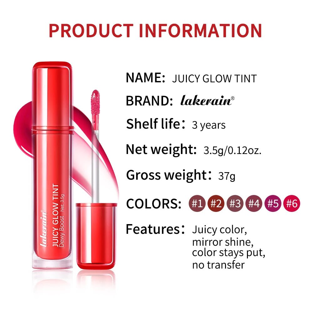 Mirror Lip Glow Tint and Juicy Lip Gloss for Long Lasting Hydration and Shine - 15