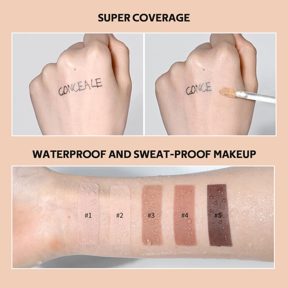 Liquid Concealer and Sculpting Makeup for Flawless Coverage and Face Contouring - 5