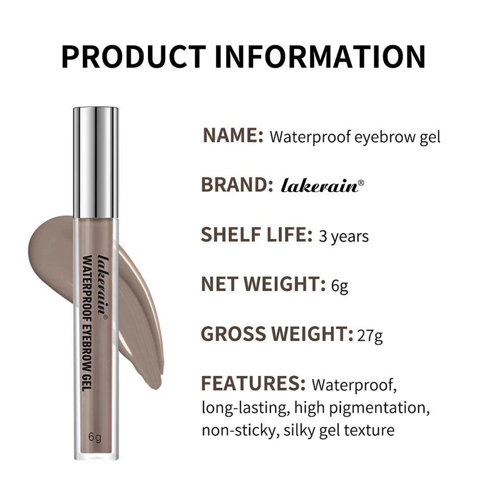 Waterproof Eyebrow Gel and Tinted Brow Enhancer for All Day Natural Looking Brows