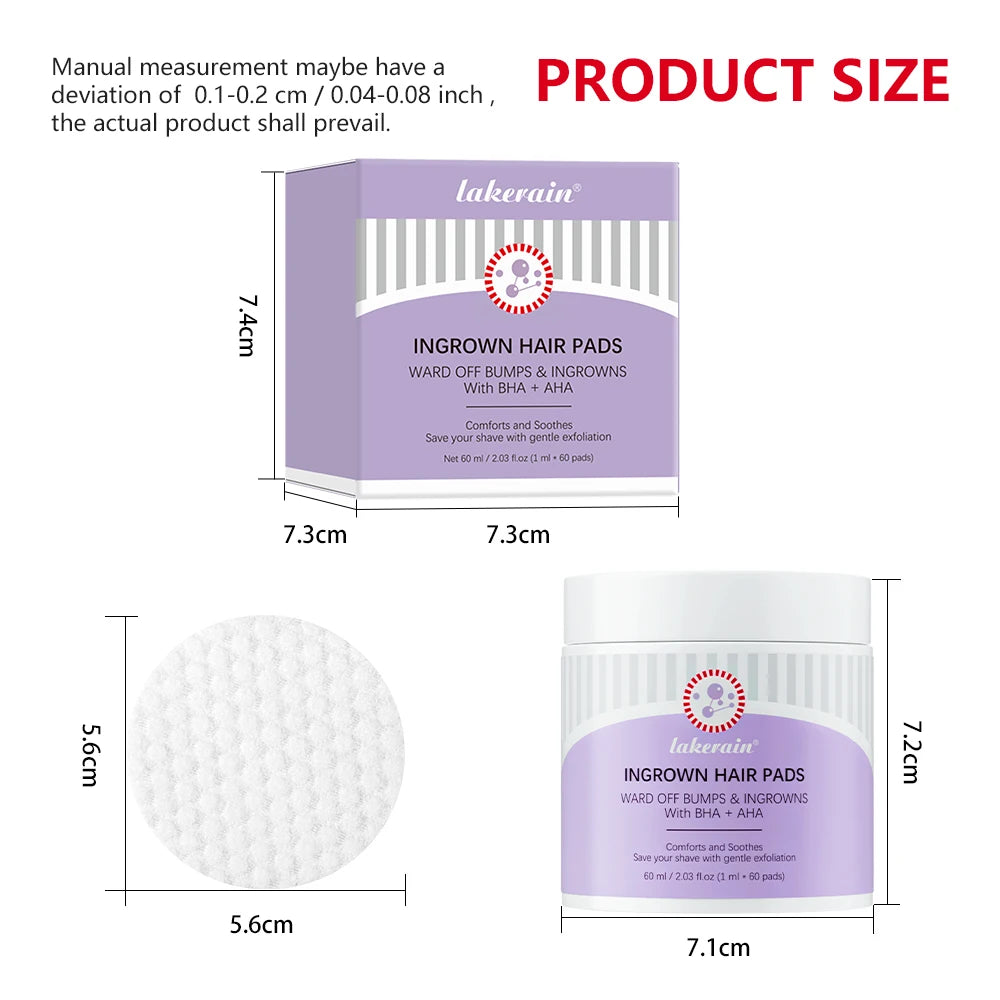 Ingrown Hair Pads and Razor Bump Treatment for Smooth Skin After Shaving - 13