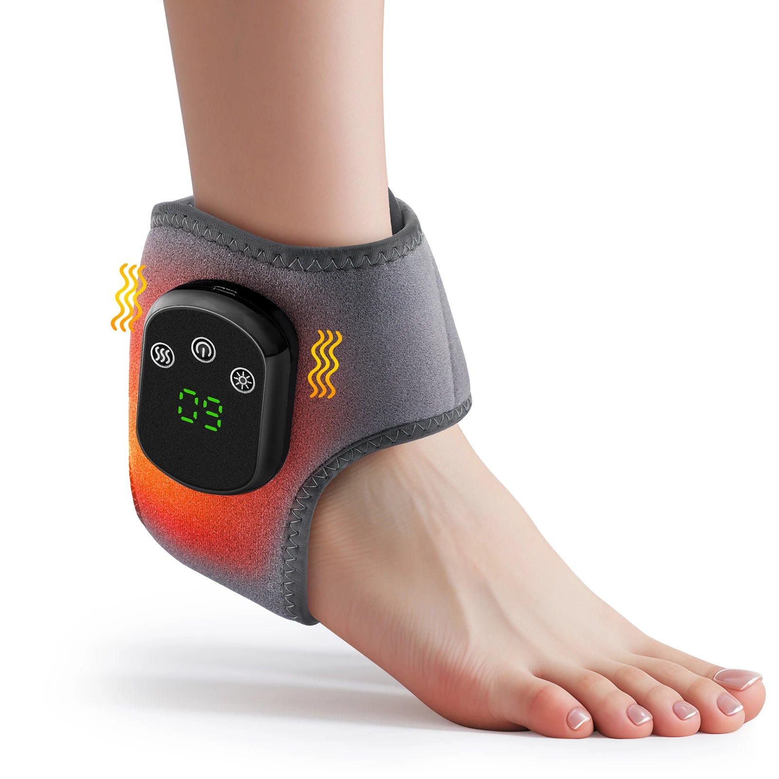 Heated Ankle Massager and Electric Vibration Wrap for Pain Relief at Home - 15