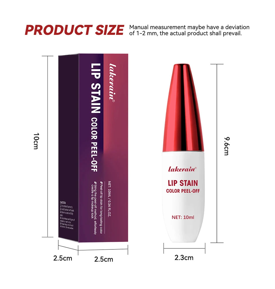 Peel off Lip Gloss and Long Lasting Lip Stain for Daily Makeup and Bold Looks