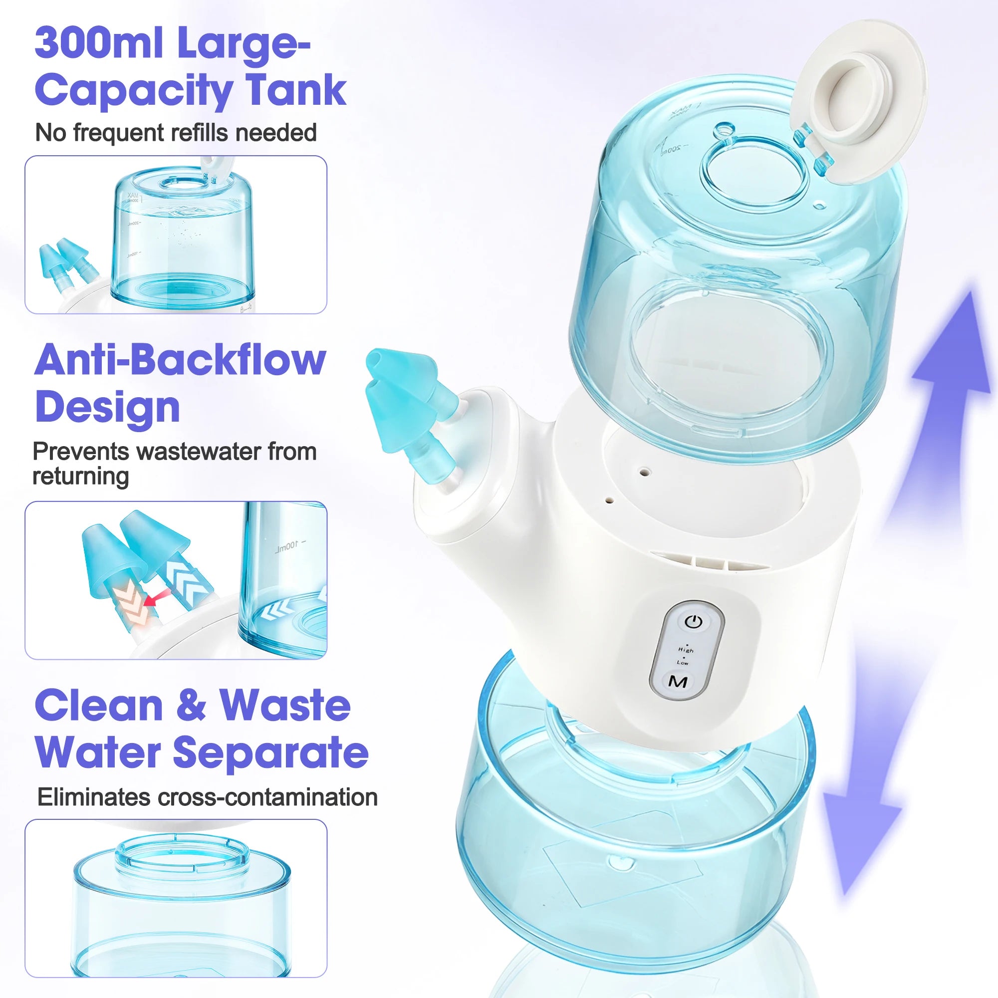Electric Nasal Irrigator and Nose Cleaner for Daily Sinus Relief at Home - 4