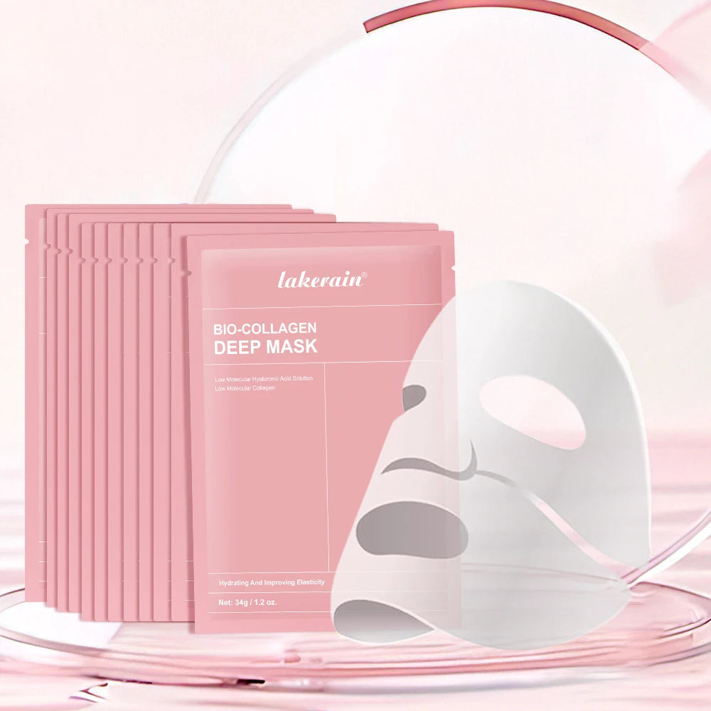Bio Collagen Face Mask and Deep Hydrating Sheet for Overnight Skin Rejuvenation